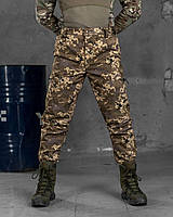 Штаны армейские пиксель весна, брюки тактические пиксель на флисе, военные штаны зсу с карманами po805