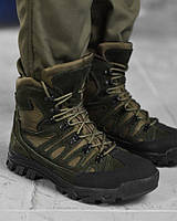 Демисезонные ботинки Stabilet хаки, армейские тактические берцы кожаные, ботинки хаки зсу ip592