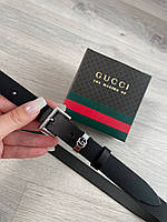 Кожаный женский узкий ремень Gucci ширина 2 см под платье или пиджак