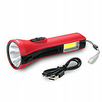 Ручной фонарь (2 режима работы) Tiross TS-1851 экономичный аккумуляторный фонарик. UC-714 Цвет: микс