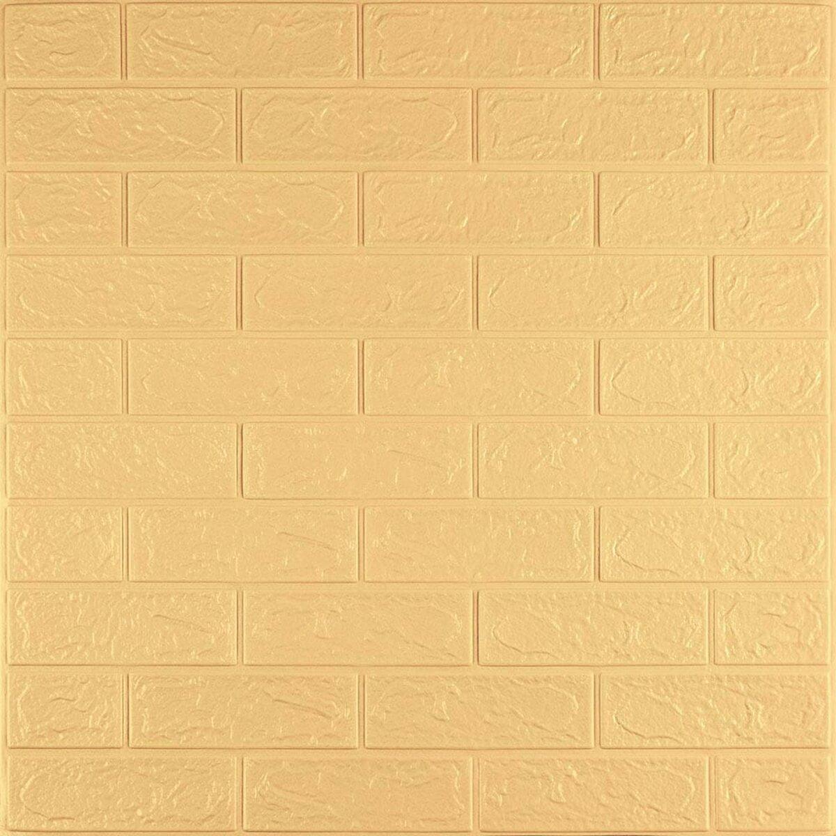 Панель стінна 3D 700х770х2мм ЖЕЛТО-ПІСНИЙ (D) SW-00001909
