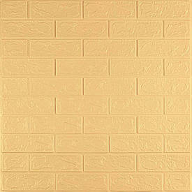 Панель стінна 3D 700х770х2мм ЖЕЛТО-ПІСНИЙ (D) SW-00001909