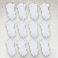 Шкарпетки жіночі 12 пар бавовняні білі розмір 36-39