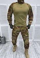 Тактическая военная форма с наколенниками, костюм тактический рип-стоп мультикам, армейская форма весна gt906