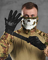 Армейские боевые черные перчатки с защитой, перчатки тактические полевые зсу и полиции pk975