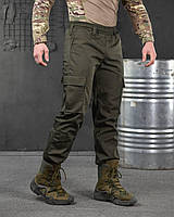 Тактичні військові чоловічі штани оливи, штани тактичні рип-стоп хакі, штани військові оливкові pq557