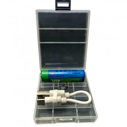 Акумулятор Quantum Li-ion USB AA 1.5V, 1950mAh + Type-C каб. + plastic case