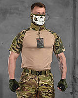 Тактическая рубашка убакс мультикам, боевая тактическая рубашка с коротким рукавом, армейский мужской убакс