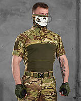 Тактическая рубашка с коротким рукавом, боевая рубашка убакс мультикам, армейский тактический убакс io307