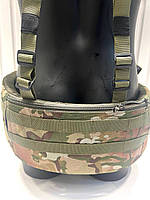 Тактическая рпс кордура мультикам с карманом под балистику, армейский разгрузочный пояс зсу с лямками pl114