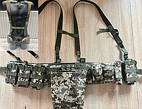 Тактическая разгрузка рпс под балистический пакет, армейский пояс рпс с подсумками, военная рпс розгрузка