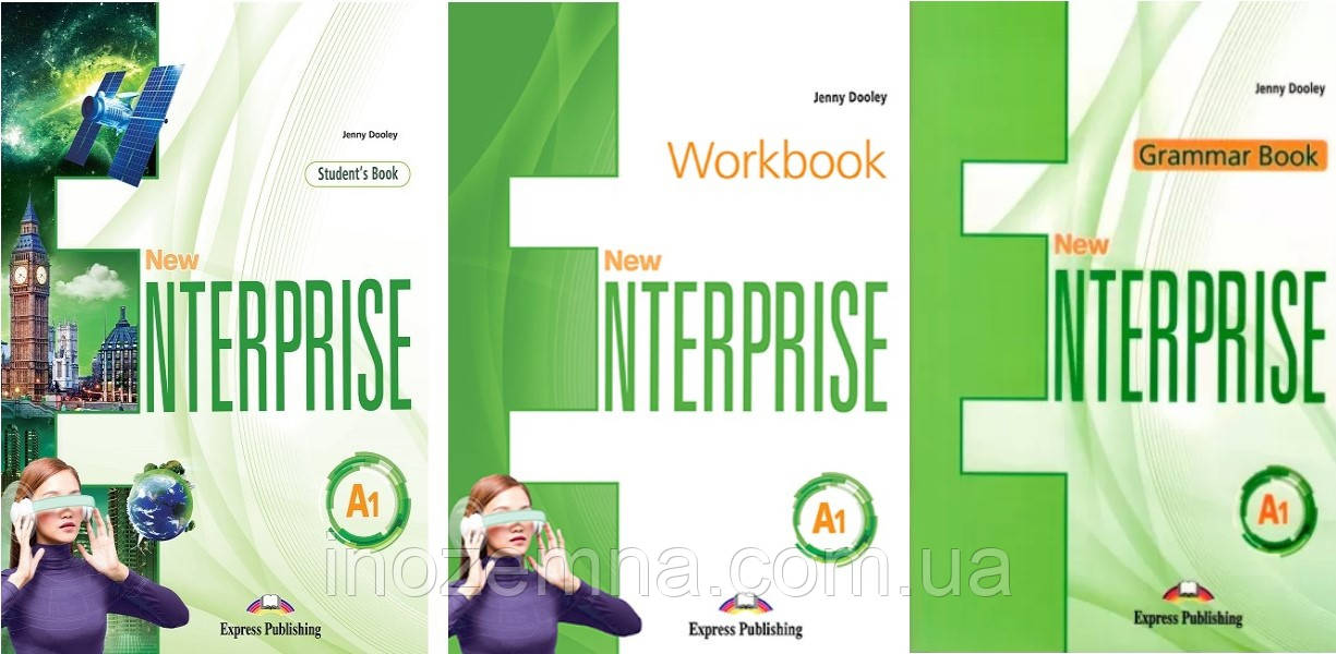 New Enterprise A1 Student's Book + Workbook + Grammar Book (Підручник + зошит + граматика )