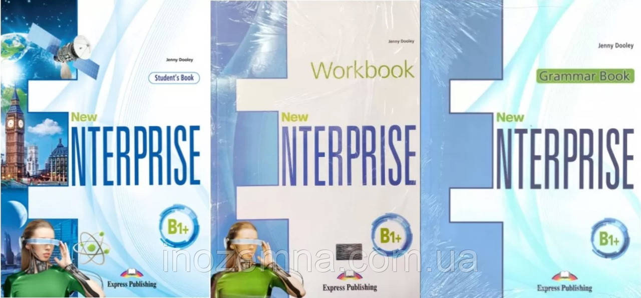 New Enterprise B1+ Student's Book + Workbook + Grammar Book (Підручник + зошит + граматика )