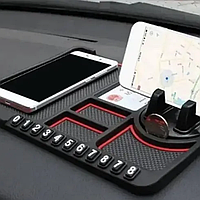 Коврик противоскользящий автомобильный Scratch mat, автовизитка, дежатель телефона
