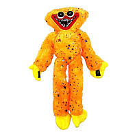 Мягкая игрушка UKC Блестящий Хаги Ваги Huggy Wuggy с липучками на руках 45 см Оранжевый ig