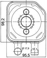 Масляный радиатор AUDI A4 B7 (8EC) / AUDI A6 C5 (4B5) 1994-2009 г.