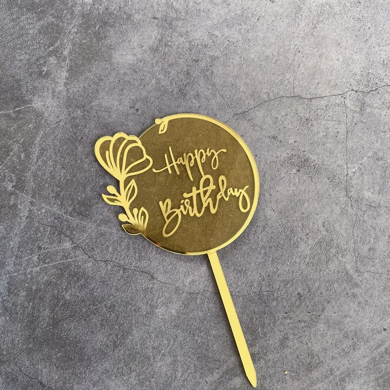 Топпер на торт "Happy birthday" (Код: 13)