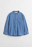 Рубашка синяя H&M 116см