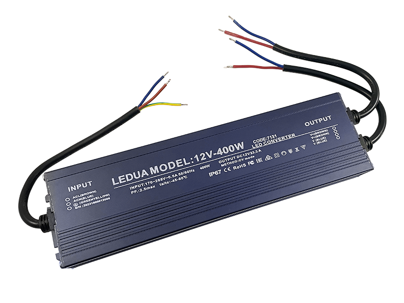 Блок живлення DC12V 400W, герметичний IP67. LEDUA
