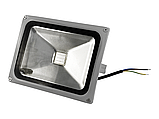 RGB Прожектор світлодіодний 20W з пультом IP65 1LED сірий LEMANSO, фото 3