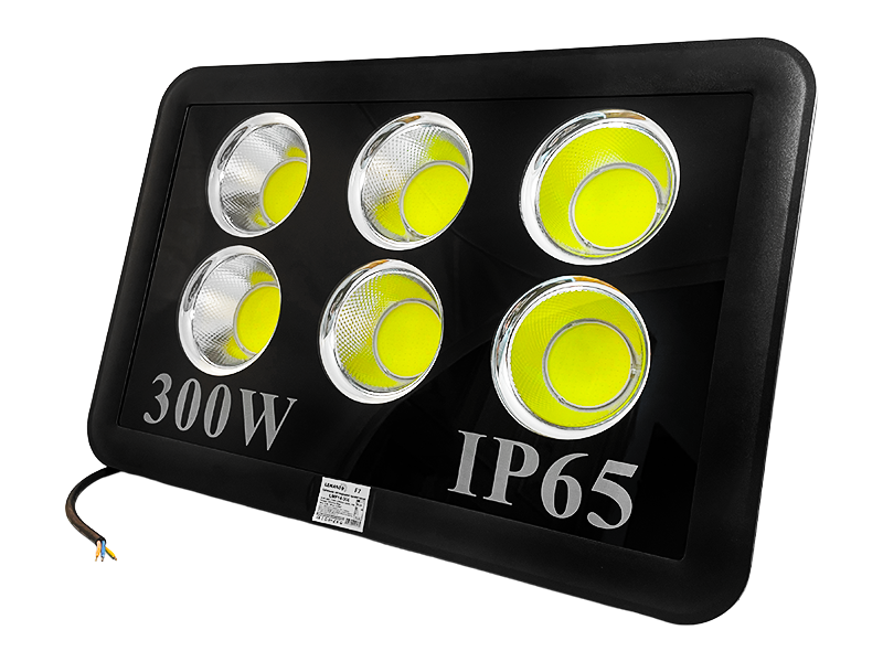 Прожектор світлодіодний 300W 6500K IP65 27000LM чорний. LEMANSO