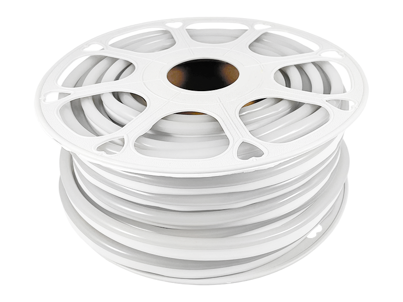 Світлодіодний неон 8*16mm 12V 8W/m IP65, білий #55 AVT