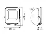 Прожектор світлодіодний F3e 1000Lm 5000K AC/DC 12-48V IP65. VIDEX VL-F3e-105W-12V, фото 9