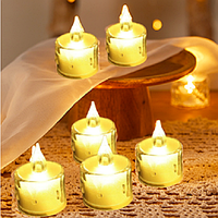 Набір з 6 шт світлодіодних світильників LED Світлодіодна настільна Чайна Свічка нічник світильник