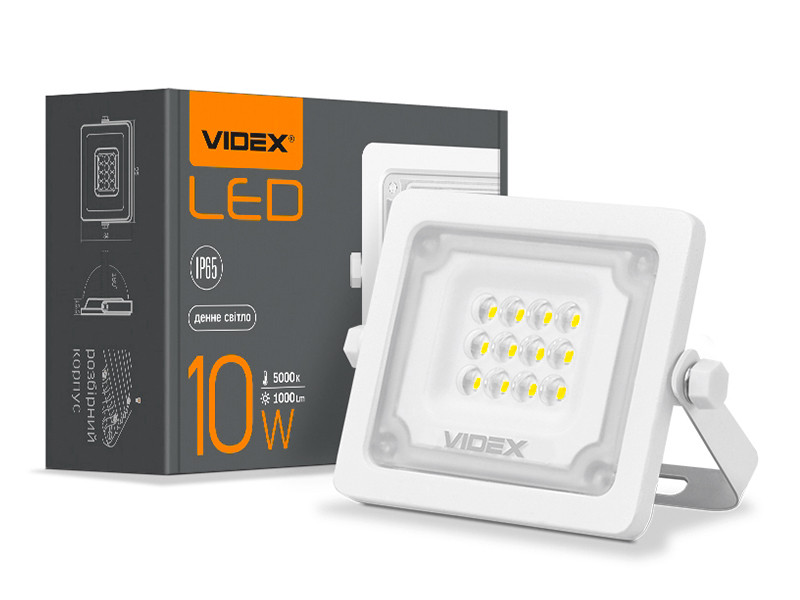 Прожектор світлодіодний F2e 10W 5000К 220V (VL-F2e-105W) VIDEX