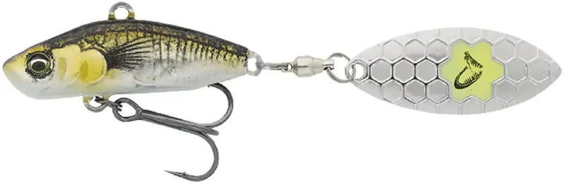 Тейл-спіннер Savage Gear 3D Sticklebait Tailspin 73mm 13.0 g Green Silver Ayu
