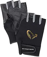 Перчатки Savage Gear Neoprene Half Finger L Black