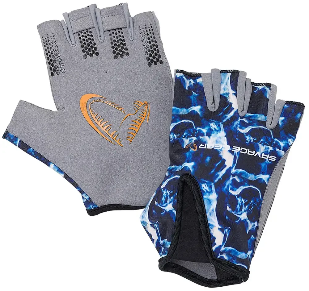 Рукавички Savage Gear Marine Half Glove L Sea Blue