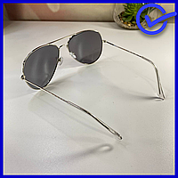 Красиві сонцезахисні супер окуляри чоловічі крапля, популярні трендові ободкові окуляри сірого кольору від сонця