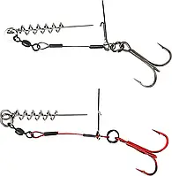 Оснастка Savage Gear Carbon49 Corkscrew Stinger #3/0 31kg (2 шт/уп.)