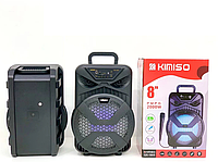 Беспроводная блютуз колонка Kimiso портативнаяс входом и микрофоном,мощная автономная акустическая система