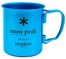 Кружка Snow Peak MG-043BL-US Titanium Single wall 450ml колір blue