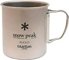 Кружка Snow Peak MG-044R Titanium Single Wall 600ml
