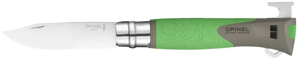 Ніж Opinel №12 Explore, w / Tick Remover, зелений, 226г (4200.10.19)