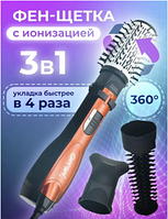 Фен расческа для волос профессиональный, Gemei GM 4828 фен стайлер для волос, фен для сушки волос new