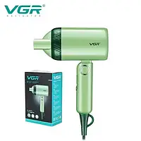 Фен стайлер для волос профессиональный,VGR V-421 фен с ионизацией для укладки и сушки волос Зеленый new
