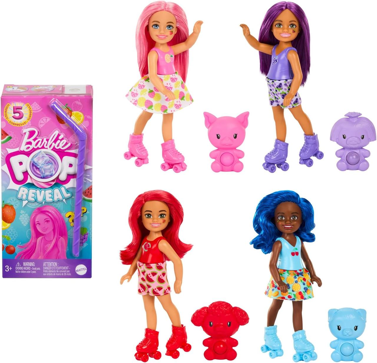 Лялька Челси перевтілення Barbie Pop Reveal Chelsea Small Doll, Fruit Series