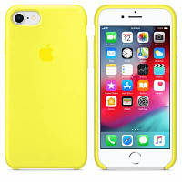 Чехол Silicone Case для iPhone SE 2020/8/7 желтый с открытым низом