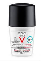 Шариковый дезодорант-антиперспирант Vichy Homme Anti-Perspirant Anti-Stain 48H, 50 мл