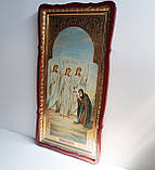 Ікона преподобного Олександра Свірського 120х60см, фото 2