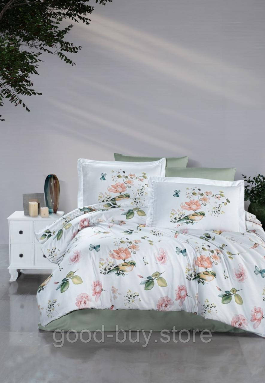First Choice Alice Green постільна білизна сатин євро 200х220