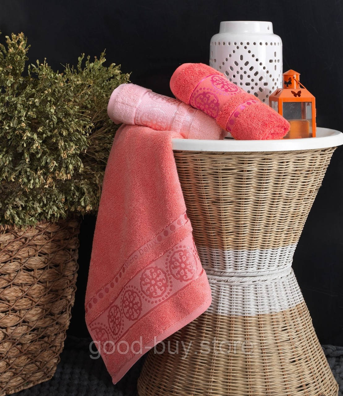 Набір махрових рушників Cestepe Orient micro Delux 70х140 cotton Туреччина