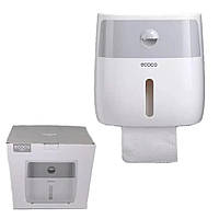 Настенный держатель бокс для туалетной бумаги водонепроницаемый Ecoco