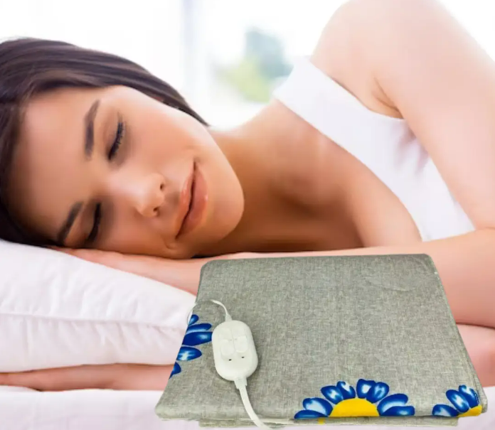 Електропростирадло 140 160 двухспальне з підігрівом байкове, безпечне електричне простирадло Туреччина Сірий, фото 1