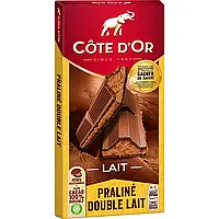 Шоколад Cote D'Or Lait Praline Double Lait 200g