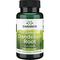 Комплекс для профилактики работы печени Swanson Dandelion 515 mg 60 Caps BM, код: 7566584